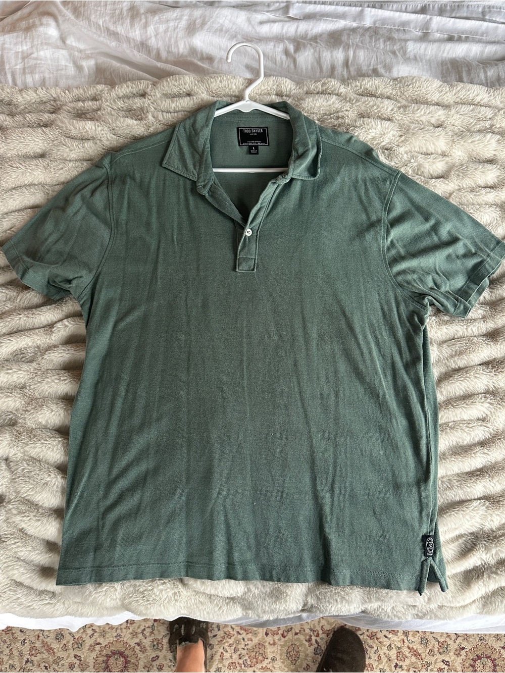 Todd Snyder Green Pique Polo Shirt